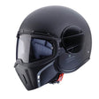 Caberg Jet Ghost X Plain Matt Black Motorcycle Helmet 