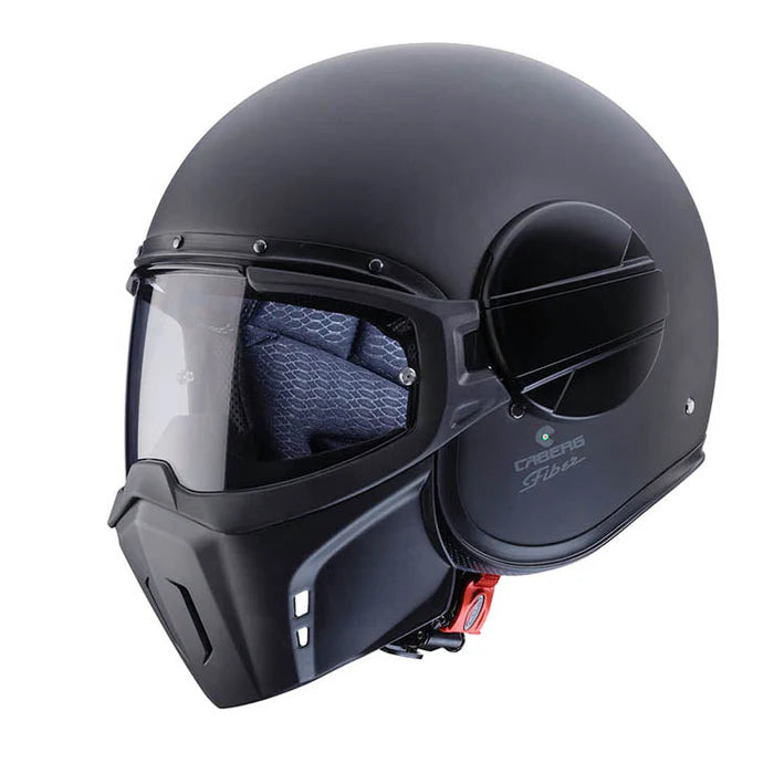 Caberg Jet Ghost X Plain Matt Black Motorcycle Helmet 