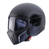 Caberg Jet Ghost X Plain Matt Black Motorcycle Helmet 