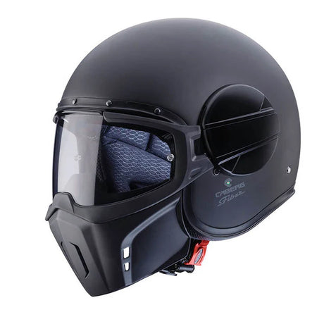 Caberg Jet Ghost X Plain Matt Black Motorcycle Helmet 