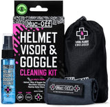 Muc Off V2 Helmet Visor Goggle Cleaner Microfibre Cloth Cleaning Kit with Bag