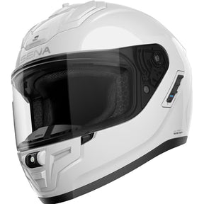 Sena Phantom ANC Smart Mesh Intercom Motorcycle Full Face Helmet White