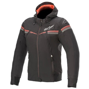 Alpinestars Stella Sektor v2 Tech Armoured Hoodie Ladies Jacket Black Bright Red