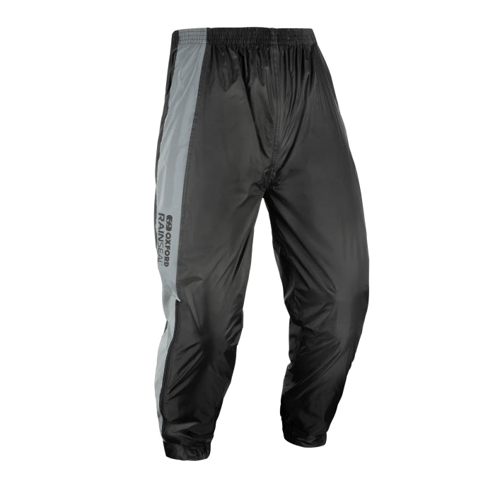 Oxford Rainseal Motorcycle Over Trousers Pants Waterproof - Bright Black