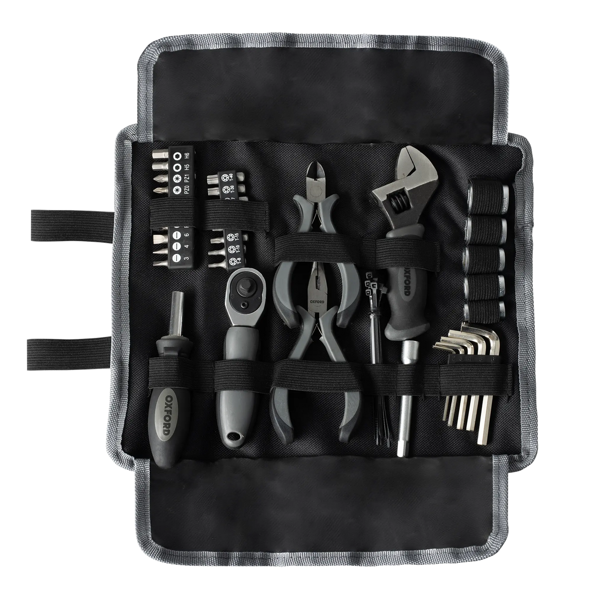Oxford Motorcycle Biker Tool Roll PRO 35 Piece Set