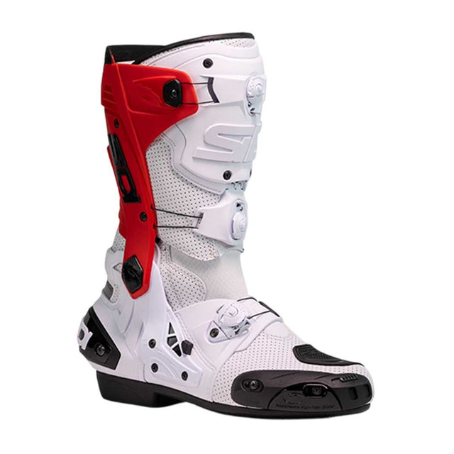 Sidi Rex Air CE Motorcycle Boots White Red