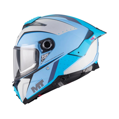 MT Thunder 4 R Wind Tunnel Motorcycle Full Face Helmet Matt Blue