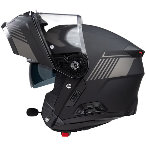 Sena Specter Smart Mesh Intercom Motorcycle Flip Front Helmet Black