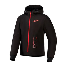 Alpinestars Radium Tech Motorcycle Armoured Hoodie Black Red