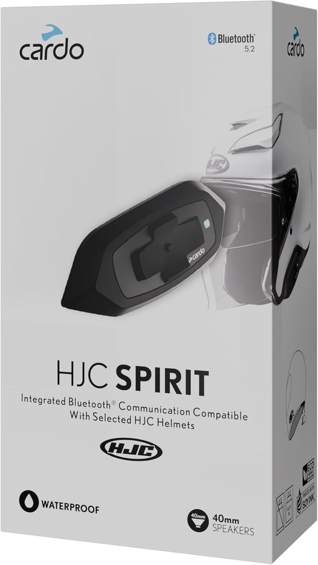 Cardo HJC Spirit Bluetooth Intercom for RPHA 31,60,71,71c,91,91c, I71, I91, F31, F71, F71c