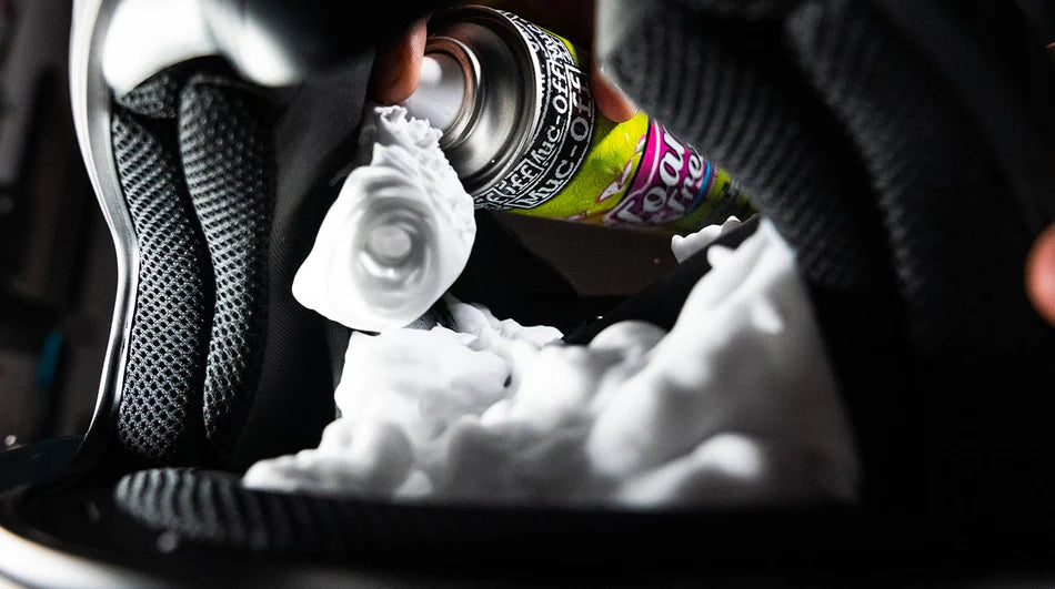 Muc-Off Foam Fresh Citric Burst Foaming Motorcycle Helmet Cleaner Spray 400ml