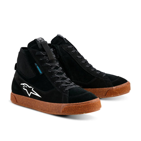 Alpinestars Stated Waterproof Men’s Motorcycle Shoes Black Gum White