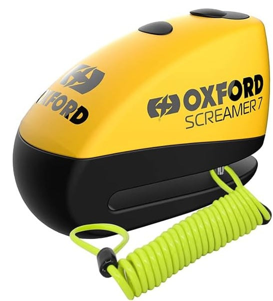 Oxford Screamer 7 Alarm Disc Lock LK290 Reminder Cable Bundle