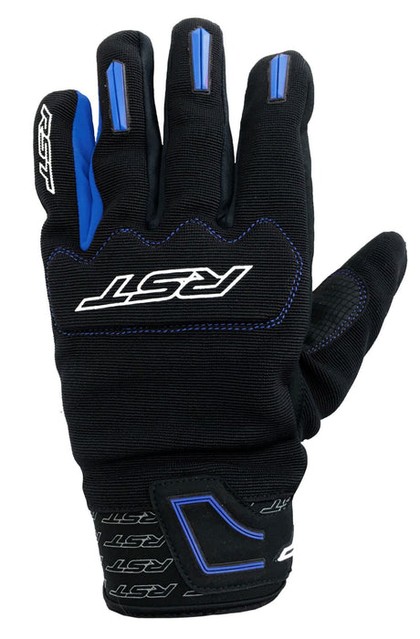 RST Rider CE Mens Motorcycle Gloves Black Blue