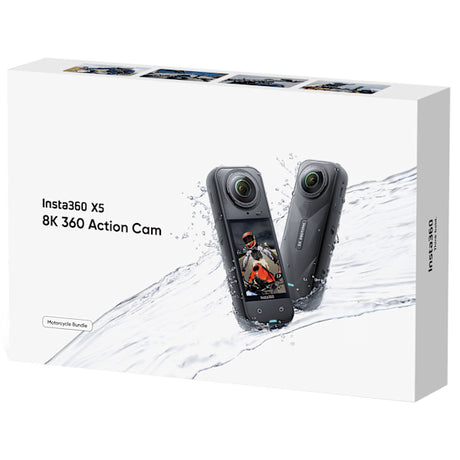 Insta360 X5 Action Camera - Motorcycle Bundle