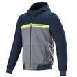 Alpinestars Chrome Street Armoured Hoodie Motorcycle Jacket Dark Navy Dark Grey