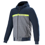 Alpinestars Chrome Street Armoured Hoodie Motorcycle Jacket Dark Navy Dark Grey