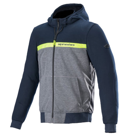 Alpinestars Chrome Street Armoured Hoodie Motorcycle Jacket Dark Navy Dark Grey