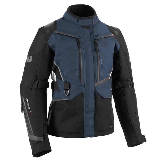 Oxford Montreal 5.0 Dry2Dry Women's Motorcycle Jacket Blue / Black / Coral