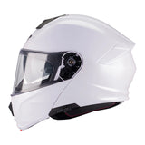 MT Genesis R SV Pure Gloss White Motorcycle Flip Front Helmet