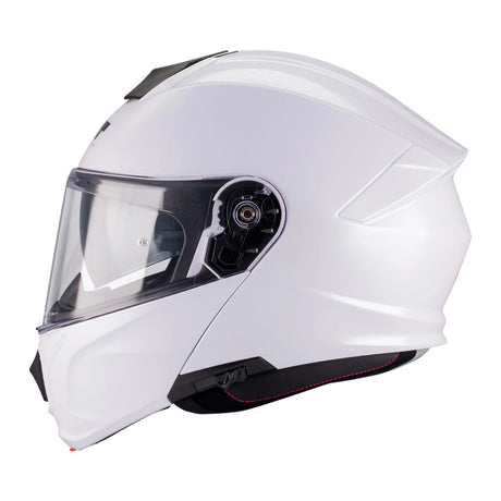MT Genesis R SV Pure Gloss White Motorcycle Flip Front Helmet