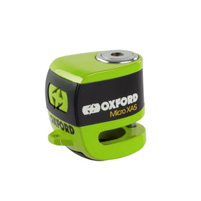 Oxford Micro XA5 Motorcycle Motorbike Alarm Disc Lock Green