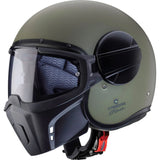 Caberg Jet Ghost X Plain Military Green Motorcycle Helmet 