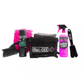 Muc-Off 8 in 1 Motorcycle Cleaning Kit Motorbike Scooter Gift Set Bundle