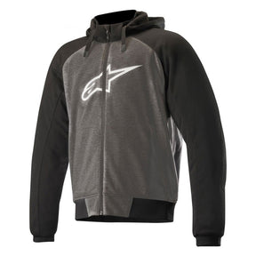 Alpinestars Chrome Sports Motorcycle Armoured Hoodie Black Dark Grey