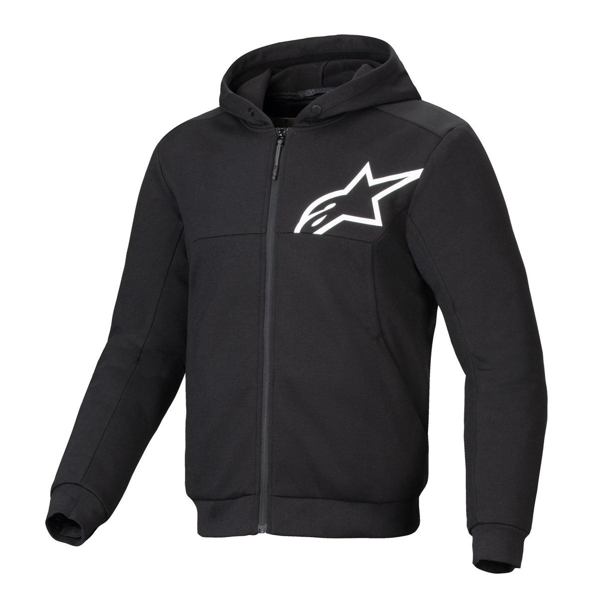 Alpinestars Chrome V2 Sport Men’s Motorcycle Armoured Hoodie Black / White