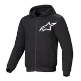 Alpinestars Chrome V2 Sport Men’s Motorcycle Armoured Hoodie Black / White