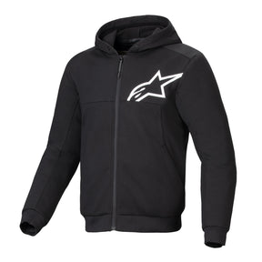 Alpinestars Chrome V2 Sport Men’s Motorcycle Armoured Hoodie Black / White