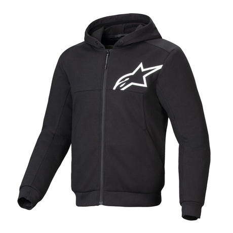 Alpinestars Chrome V2 Sport Men’s Motorcycle Armoured Hoodie Black / White