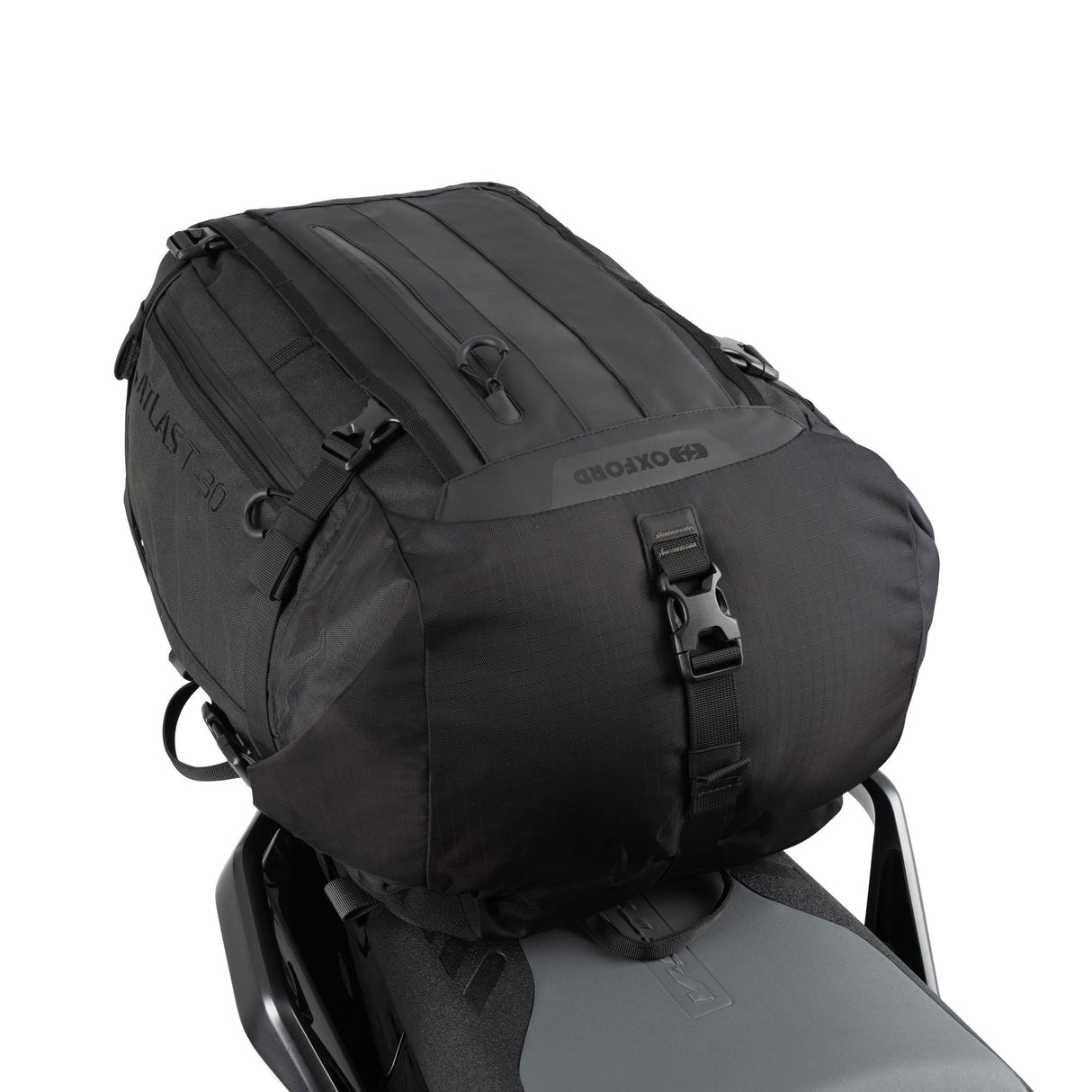 Oxford Atlas T-30 Advanced Tourpack Motorcycle Motorbike Luggage Tail Bag 30L Black