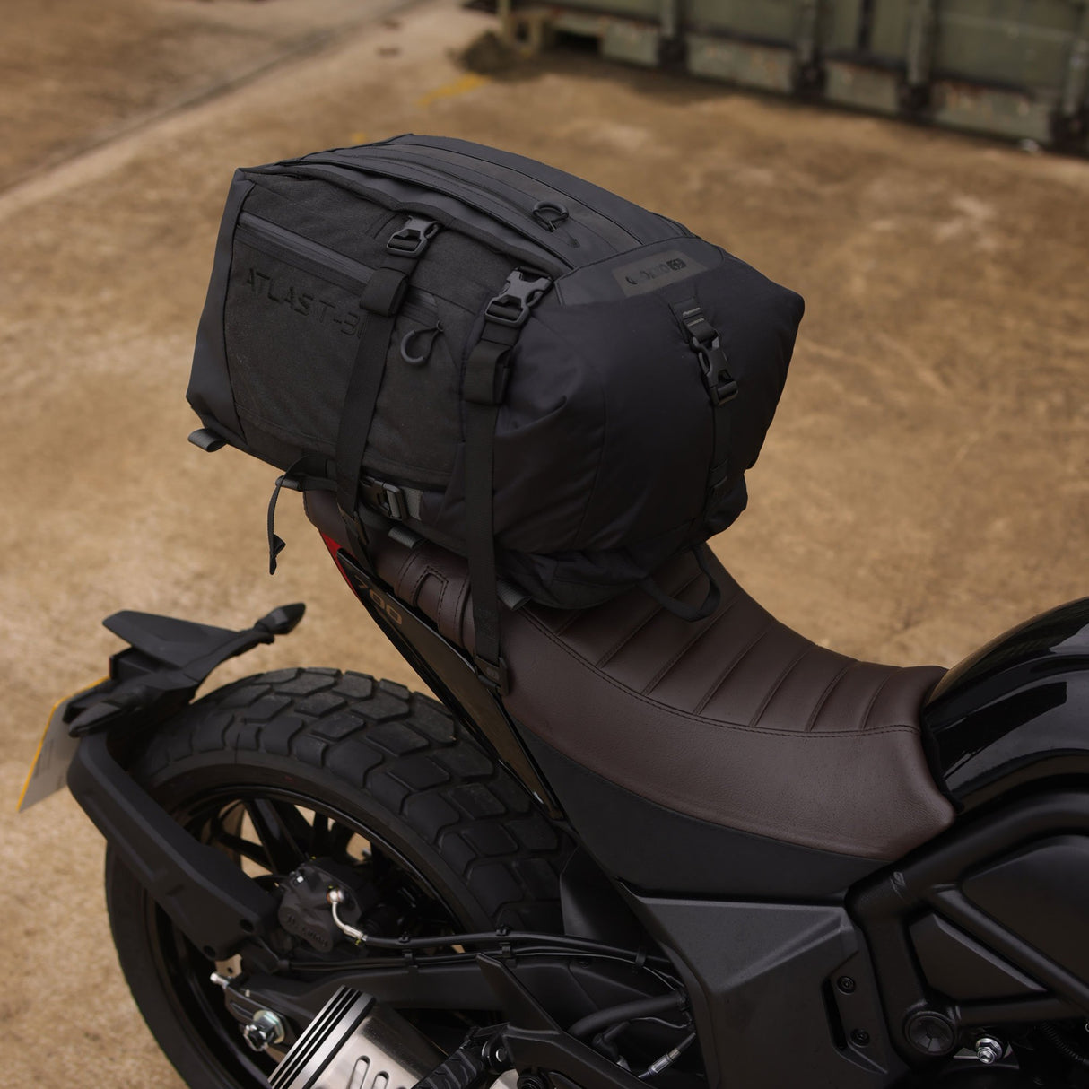 Oxford Atlas T-30 Advanced Tourpack Motorcycle Motorbike Luggage Tail Bag 30L Charcoal/Black
