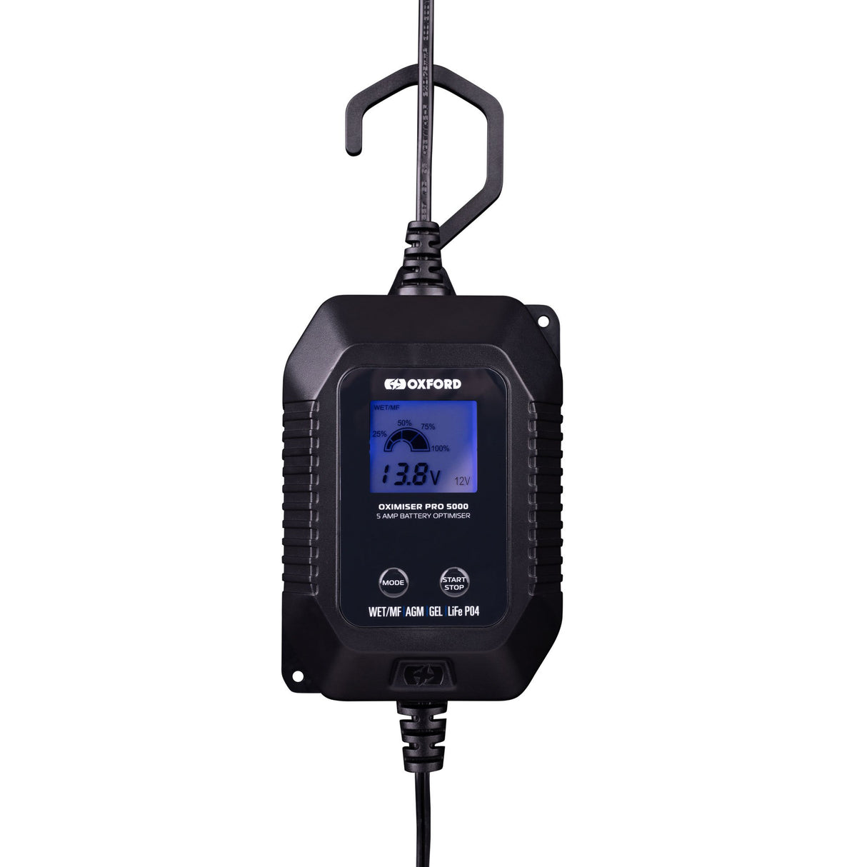 Oxford EL204 Oximiser Pro 5000 Motorcycle Car Motorhome Battery Charger Optimiser Kit UK Model 5A 12V