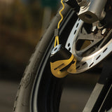 Oxford LK205 Micro XD5 Motorcycle Disc Lock 5.5mm Pin Yellow Black