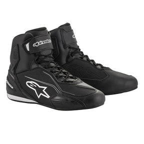 Alpinestars Faster 3 Shoes Black White Motorcycle Boots