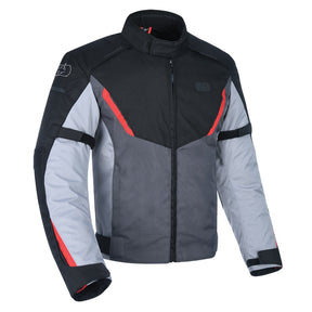 Oxford Delta 1.0 Motorcycle Jacket Black Grey Red
