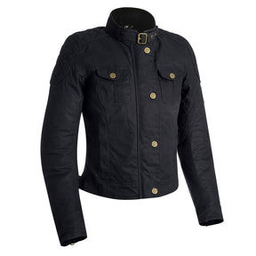 Oxford Holwell 1.0 Ladies Wax Motorcycle Jacket Black