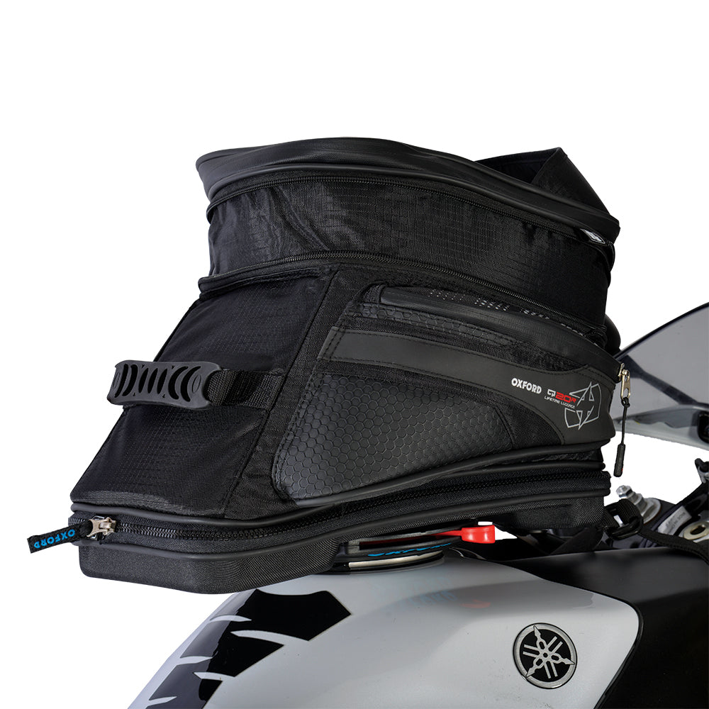 Oxford OL241 Luggage Q20R Quick Release Motorcycle Motorbike Tank Bag 20L Black