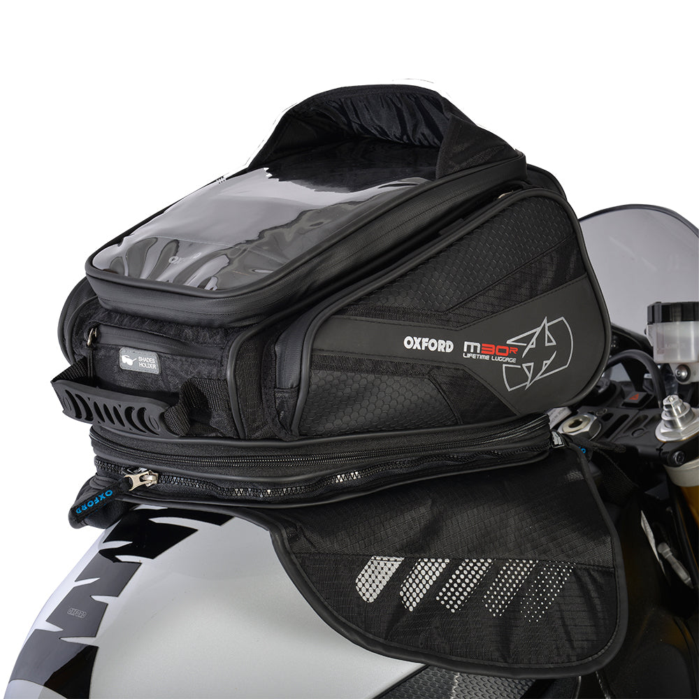 Oxford Luggage M30R Quick Release Motorcycle Motorbike Magnetic Tank Bag 30L Black