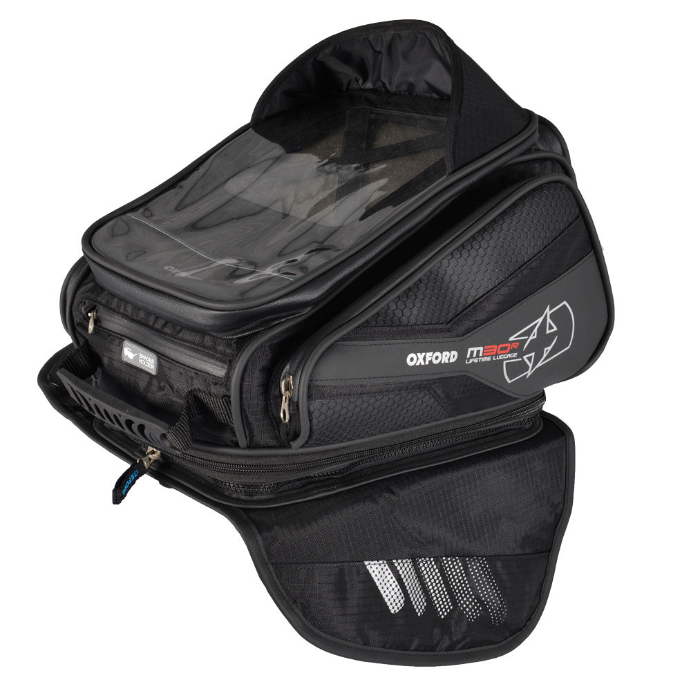 Oxford Luggage M30R Quick Release Motorcycle Motorbike Magnetic Tank Bag 30L Black