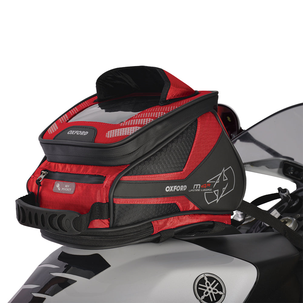 Oxford OL256 Luggage M4R Magnetic Motorcycle Motorbike Tank Bag 4L Red