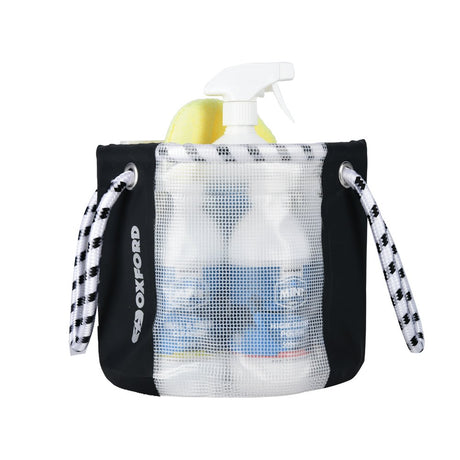 Oxford OX260 Motorcycle Bucket Bag Black For Workshop Cleaning Products 12 Litres