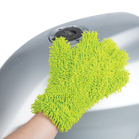 Oxford OX261 Motorcycle Cleaning Microfibre Noodle Wash Glove Green