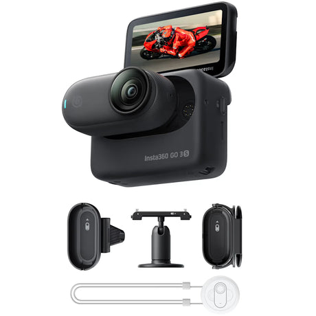 Insta360 GO3S Plus In Helmet Mount Inc 128GB & POV Mount