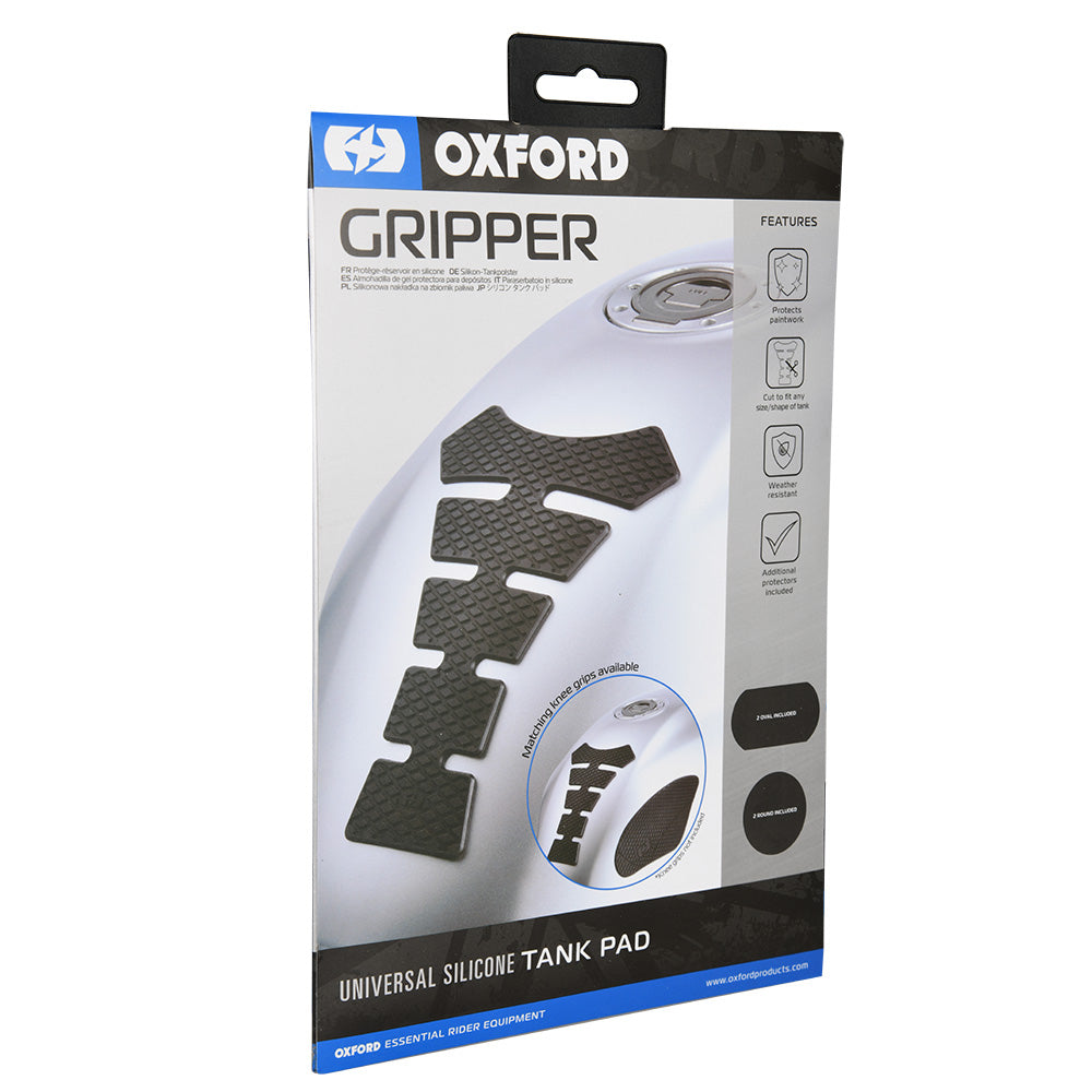 Oxford OX655 Motorcycle Gripper - Silicone Tank Grip Spine Paint Protectors