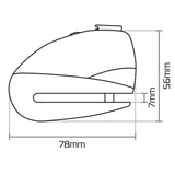 Oxford LK289 Screamer 7 Motorcycle Alarm Disc Lock 100dB Black
