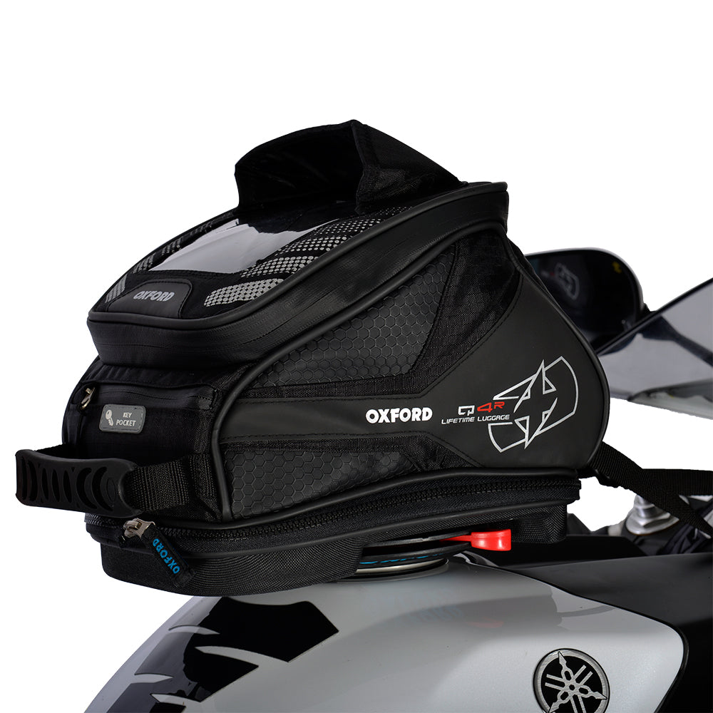 Oxford OL290 Luggage Q4R Quick Release Motorcycle Motorbike Tank Bag 4L Black